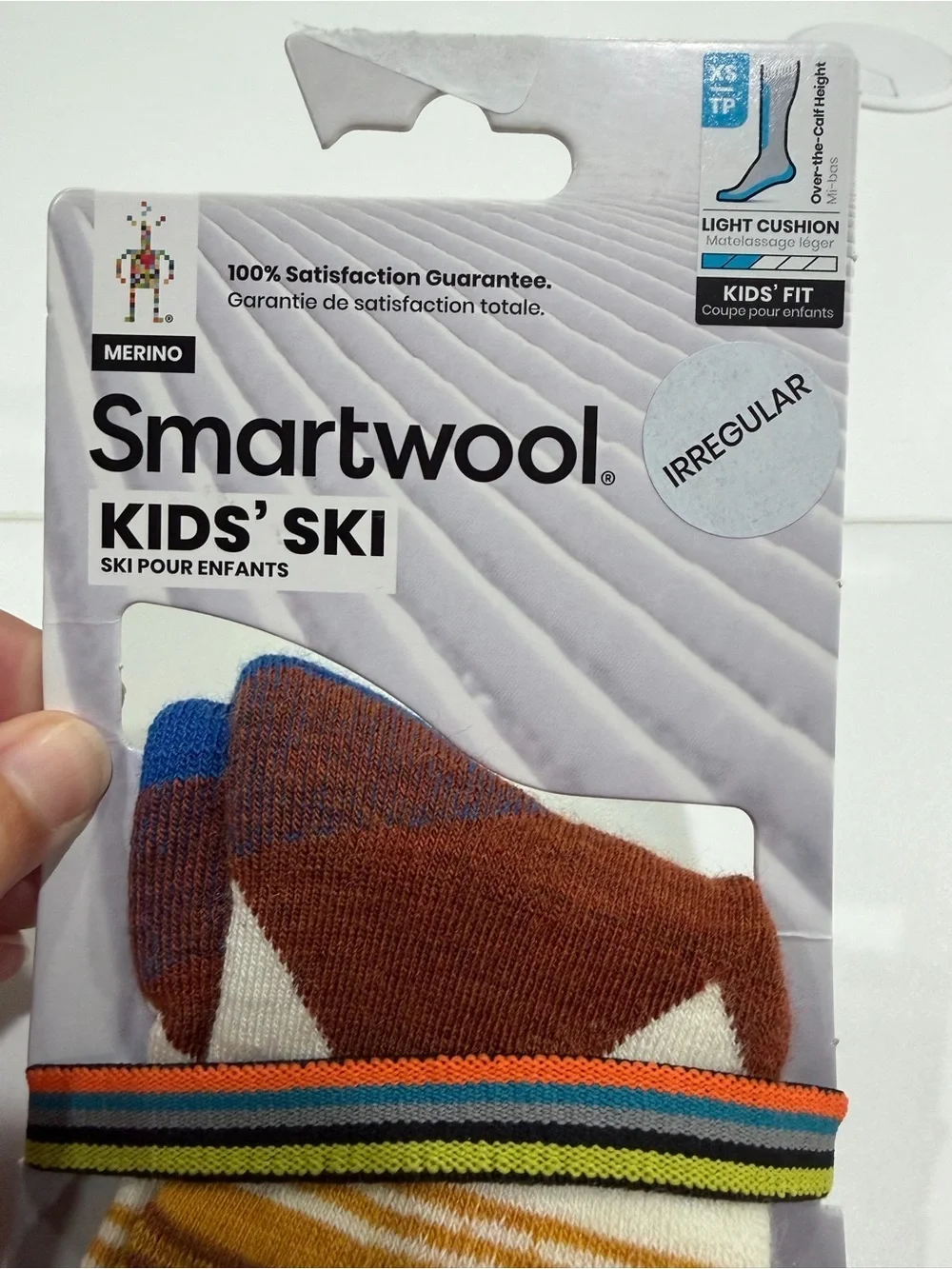 SmartWool Kids XS Light Cushion Ski Socks Over the Calf Blue Mountain NWT Snow